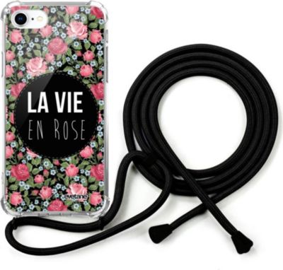 Coque EVETANE Cordon iPhone SE La Vie En Rose Coque EVETANE Cordon iPhone SE La Vie En Rose