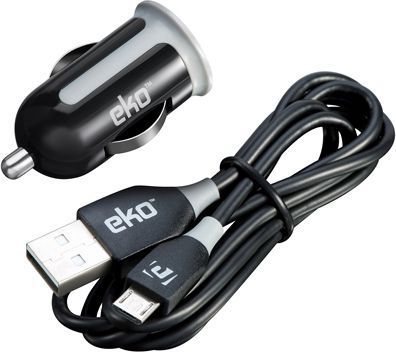 Chargeur allume-cigare EKO CAC 1A avec Câble Micro-USB 1m