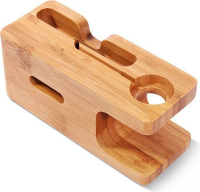 Chargeur EKO en Bambou pour Apple Watch et iPhone