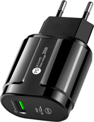 Chargeur secteur EKO 20W USB Quickcharge 3.0 / PD USB Type-C