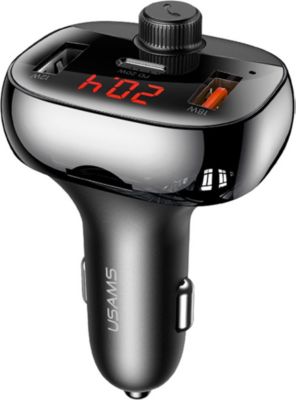 Chargeur allume-cigare EKO 50W Transmetteur FM USB-A et USB-C