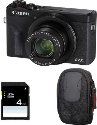 Appareil photo Compact CANON POWERSHOT G7X MARK III + Sac et Carte SD