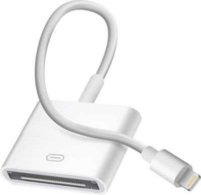 Adaptateur Lightning/Lightning AVIZAR Lightning vers 30 broches Blanc