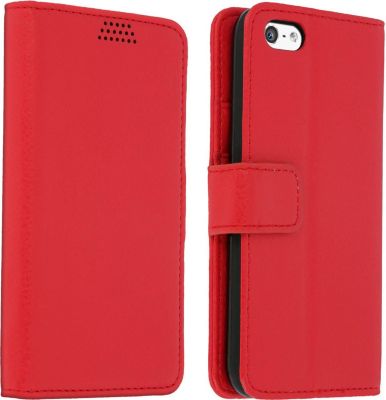 Etui AVIZAR iPhone 5 Eco-cuir Portefeuille Rouge