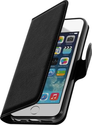 Etui AVIZAR IPhone 5 Eco-cuir Portefeuille Noir