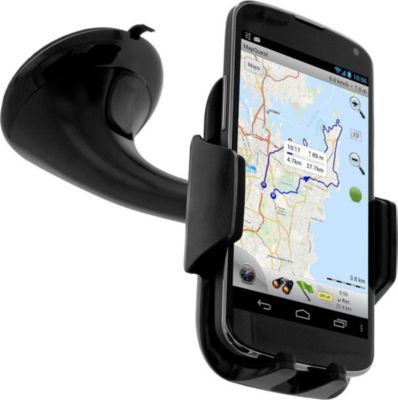 Support smartphone AVIZAR Voiture Rotatif Fixation Ventouse