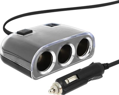 Chargeur allume cigare AVIZAR Multiprise allume-cigare Répartiteur 3x