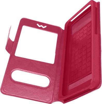 Etui AVIZAR Universel avec 2x Fenêtres Fuchsia XXL