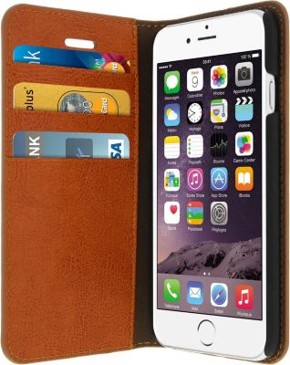 Etui AVIZAR iPhone 6 / 6S Portefeuille Cuir Marron