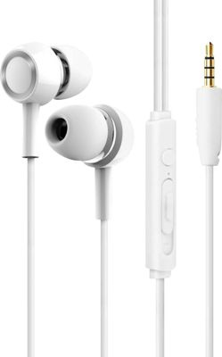 Ecouteurs Intra-auriculaires Jack 3.5 mm blanc DACOMEX LS-E170