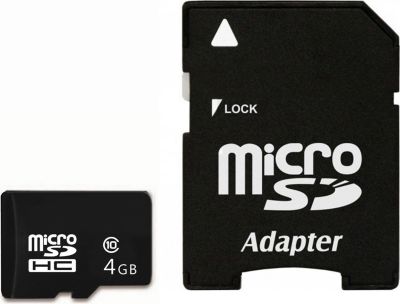 Lecteur de carte mémoire IMRO CARD Carte Micro-SD 4Go + Adaptateur SD