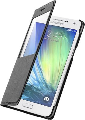 Etui AVIZAR pour Samsung A5 Fenêtre S-view Noir