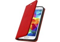 Etui AVIZAR Samsung Galaxy S5 / S5 New Cuir Rouge