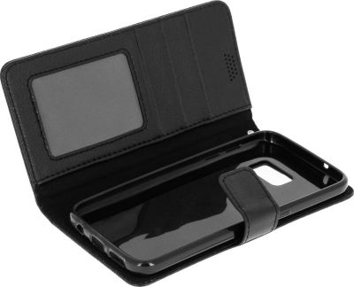 Etui AVIZAR Samsung S7 Portefeuille Stand Noir