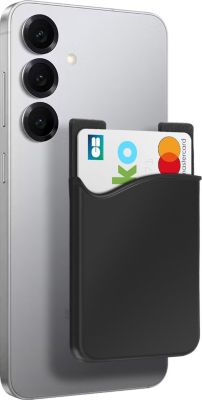 Porte-cartes AVIZAR Smartphone Porte-carte Silicone Noir Porte-cartes AVIZAR Smartphone Porte-carte Silicone Noir