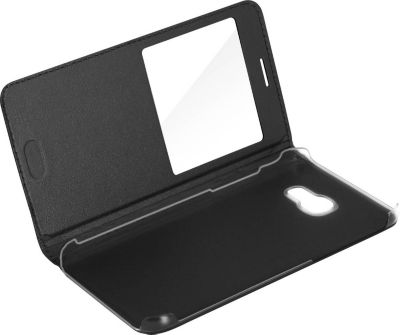 Etui AVIZAR Samsung A3 2017 Fenêtre S-view Noir