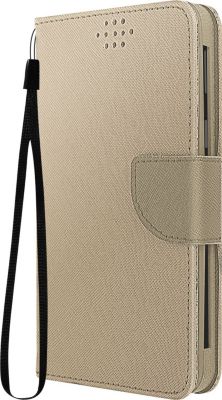 Etui AVIZAR pour téléphone 6,5'' Fancy Style doré
