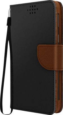 Etui AVIZAR Fancy Style taille L Noir / Marron
