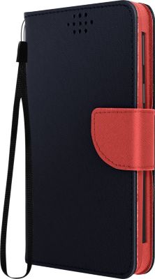 Etui AVIZAR pour téléphone 6'' Fancy Style bleu nuit
