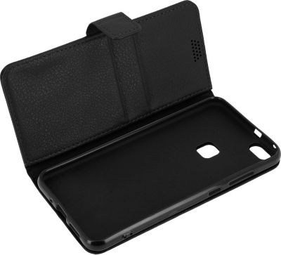 Etui AVIZAR Huawei P10 Lite Portefeuille Stand Noir Etui AVIZAR Huawei P10 Lite Portefeuille Stand Noir