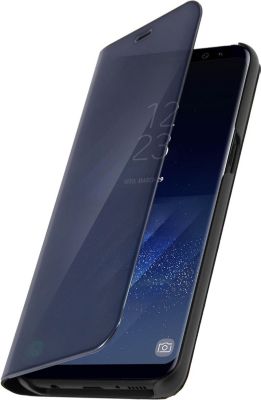 Etui AVIZAR Samsung S8 Effet Miroir Stand Noir Etui AVIZAR Samsung S8 Effet Miroir Stand Noir