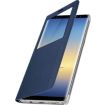 Etui AVIZAR Samsung Note 8 Fenêtre S-view Bleu Nuit