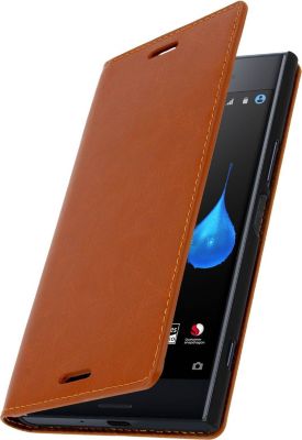 Etui AVIZAR Sony Xperia XZ Premium Cuir Camel