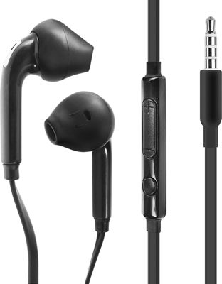 Ecouteurs AVIZAR Filaires Jack 3.5mm Câble Plat Noir