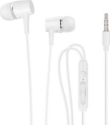 Ecouteurs AVIZAR Filaires Jack 3.5mm Câble Plat Blanc