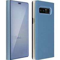 Etui AVIZAR Samsung Note 8 Effet Miroir Stand Bleu