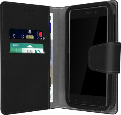 Etui AVIZAR Housse portefeuille universel Noir Etui AVIZAR Housse portefeuille universel Noir