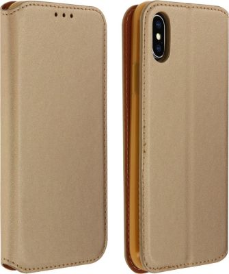 Etui AVIZAR iPhone X / XS Portefeuille Élégant Or