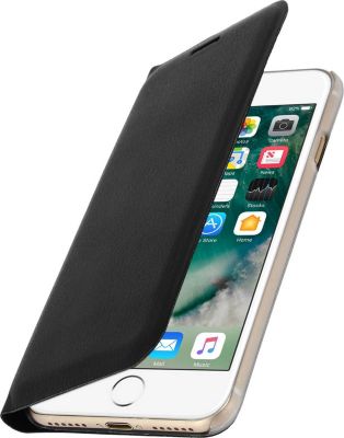 Etui AVIZAR iPhone SE / 8 / 7 Folio Slim Noir