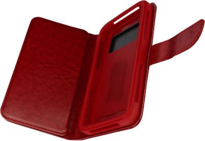 Etui AVIZAR Téléphone 5,0 à 5,3'' Folio bordeaux