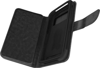 Etui AVIZAR Téléphone 5,3 à 5,5'' Folio noir