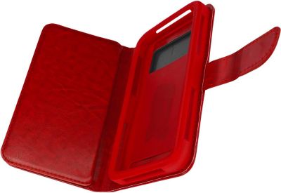 Etui AVIZAR Téléphone 5,5 à 6,0'' Folio rouge