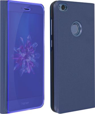 Etui AVIZAR Huawei P8 Lite Effet Miroir Stand Bleu Etui AVIZAR Huawei P8 Lite Effet Miroir Stand Bleu