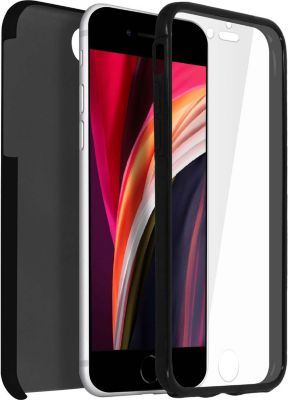 Coque AVIZAR iPhone SE / 8 / 7 Avant et Arrière Noir