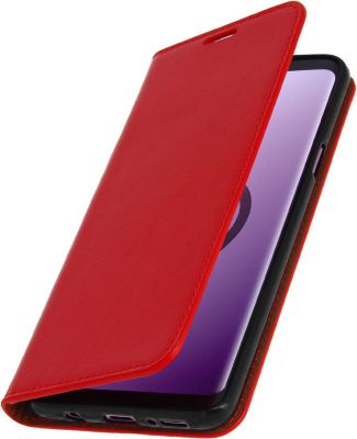 Etui AVIZAR Samsung Galaxy S9 Plus Cuir Rouge