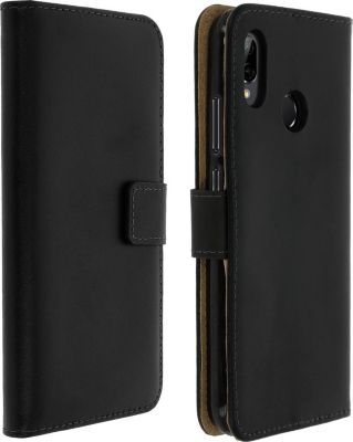 Etui AVIZAR Huawei P20 Lite en Cuir Veritable Noir