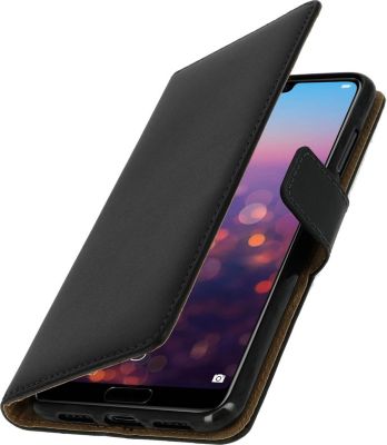Etui AVIZAR Huawei P20 Pro en Cuir Veritable Noir