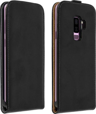 Etui AVIZAR Samsung S9+ Clapet Vertical Cuir Noir Etui AVIZAR Samsung S9+ Clapet Vertical Cuir Noir