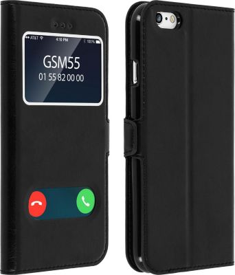 Etui AVIZAR Apple iPhone 6 / 6S Double Fenêtre Noir Etui AVIZAR Apple iPhone 6 / 6S Double Fenêtre Noir