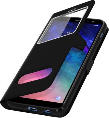 Etui AVIZAR pour Galaxy A6 Plus Double Fenêtre Etui AVIZAR pour Galaxy A6 Plus Double Fenêtre