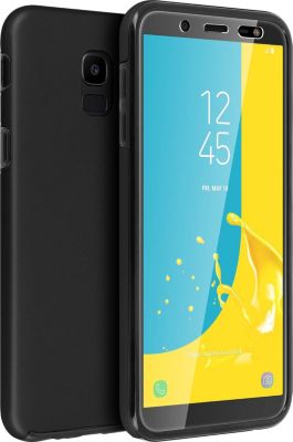 Coque AVIZAR Samsung Galaxy J6 Avant et Arrière Noir