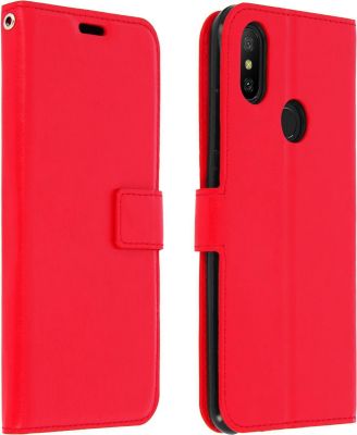 Etui AVIZAR Xiaomi Mi A2 Portefeuille Vintage Rouge