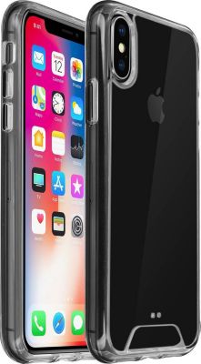 Coque AVIZAR iPhone X / XS Coins Bumper Transparent