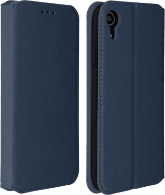 Etui AVIZAR iPhone XR Portefeuille Élégant Bleu Nuit