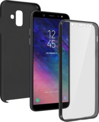 Coque AVIZAR Samsung Galaxy A6 Avant et Arrière Noir Coque AVIZAR Samsung Galaxy A6 Avant et Arrière Noir