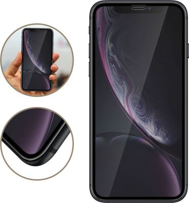 Protège écran AVIZAR iPhone XR Verre trempé 9H Contour Noir